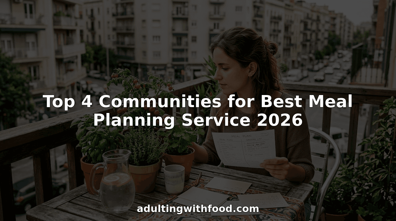 Top 4 Communities for Best Meal Planning Service 2026