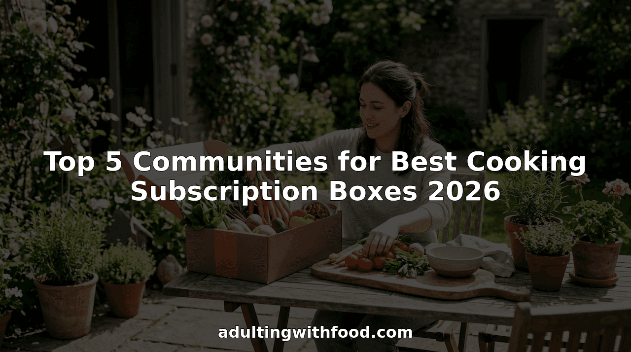 Top 5 Communities for Best Cooking Subscription Boxes 2026