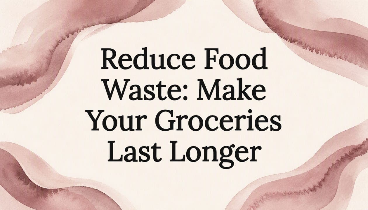 Reduce Food Waste: Make Your Groceries Last Longer