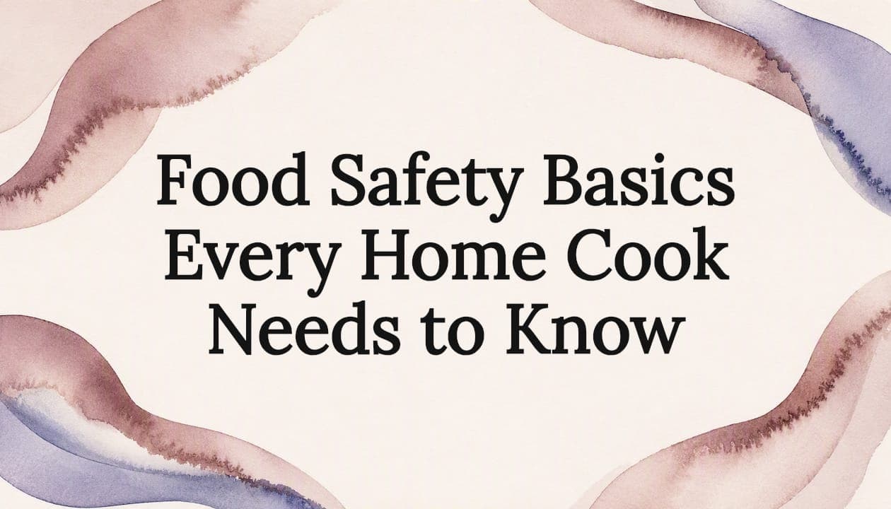Food Safety Basics Every Home Cook Needs to Know