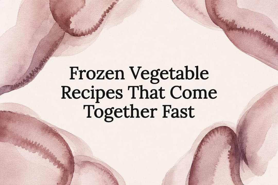 Frozen Vegetable Recipes That Come Together Fast