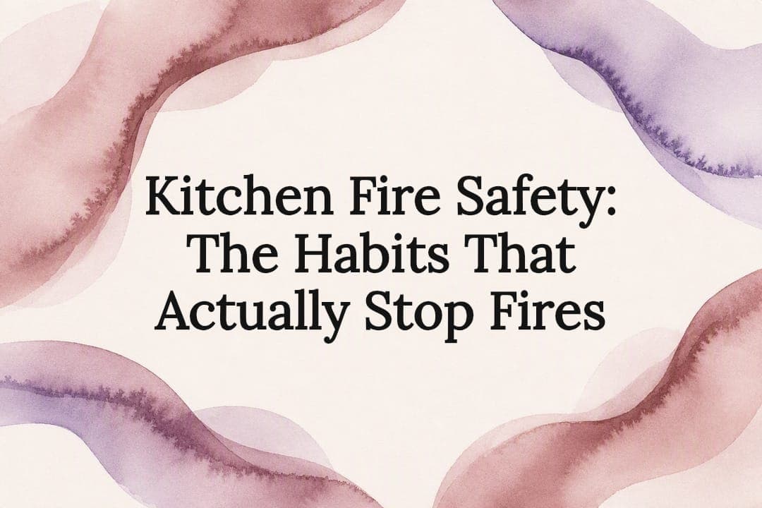 Kitchen Fire Safety: The Habits That Actually Stop Fires