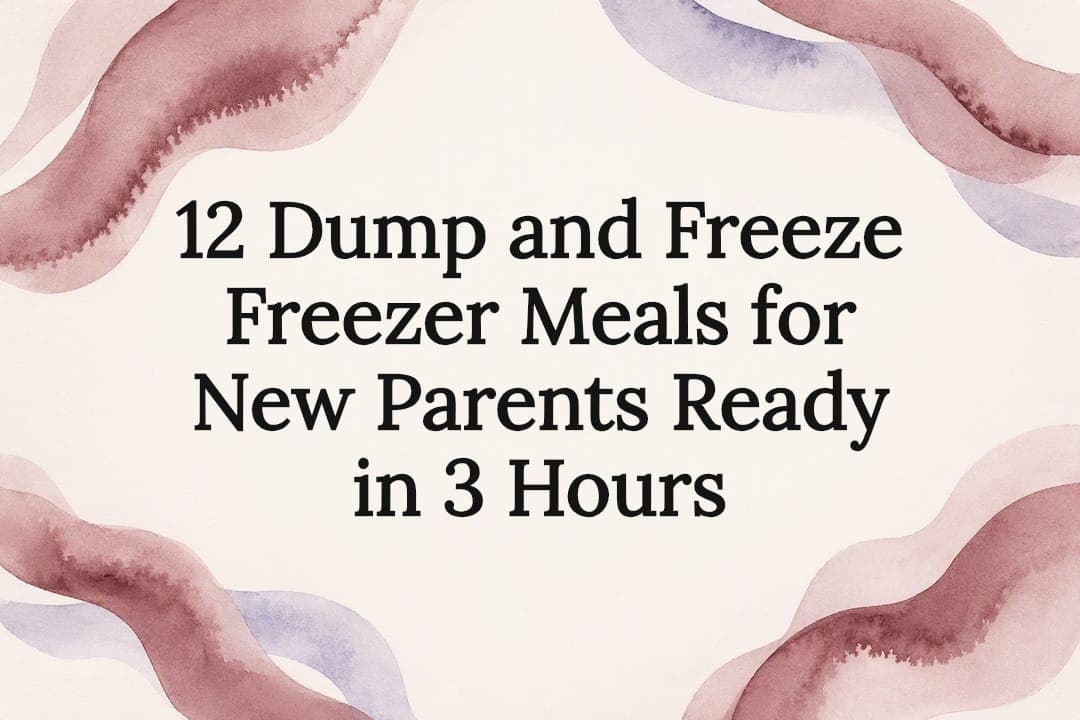 12 Dump and Freeze Freezer Meals for New Parents Ready in 3 Hours