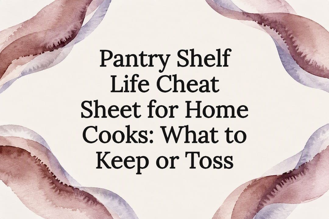 Pantry Shelf Life Cheat Sheet for Home Cooks: What to Keep or Toss