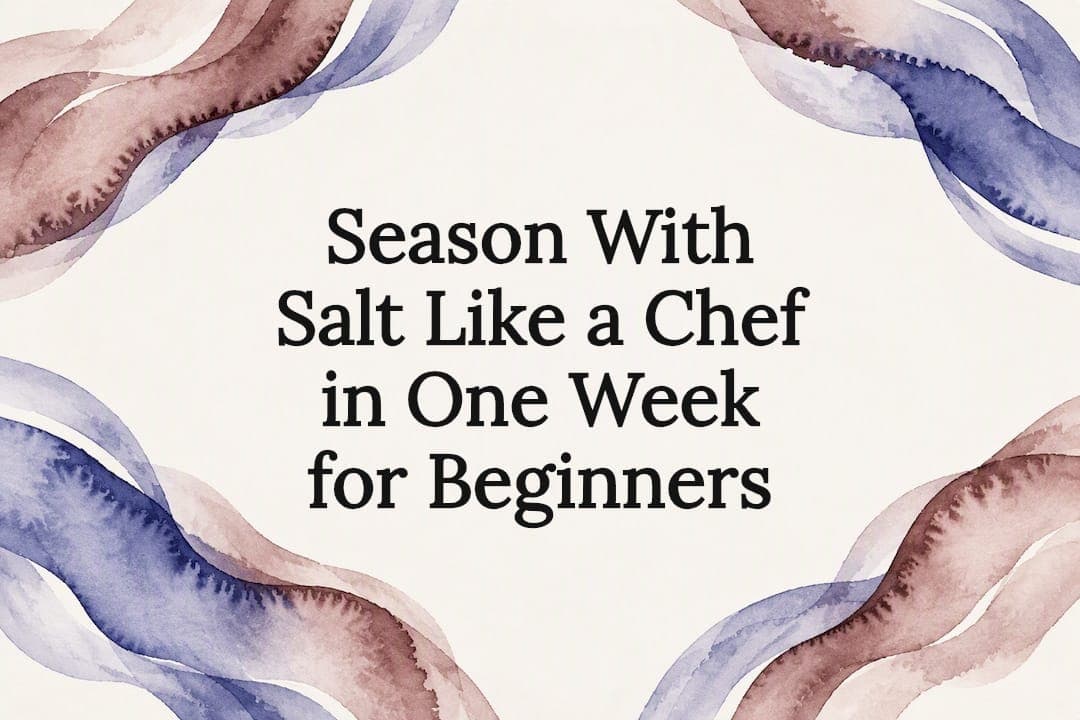 Season With Salt Like a Chef in One Week for Beginners